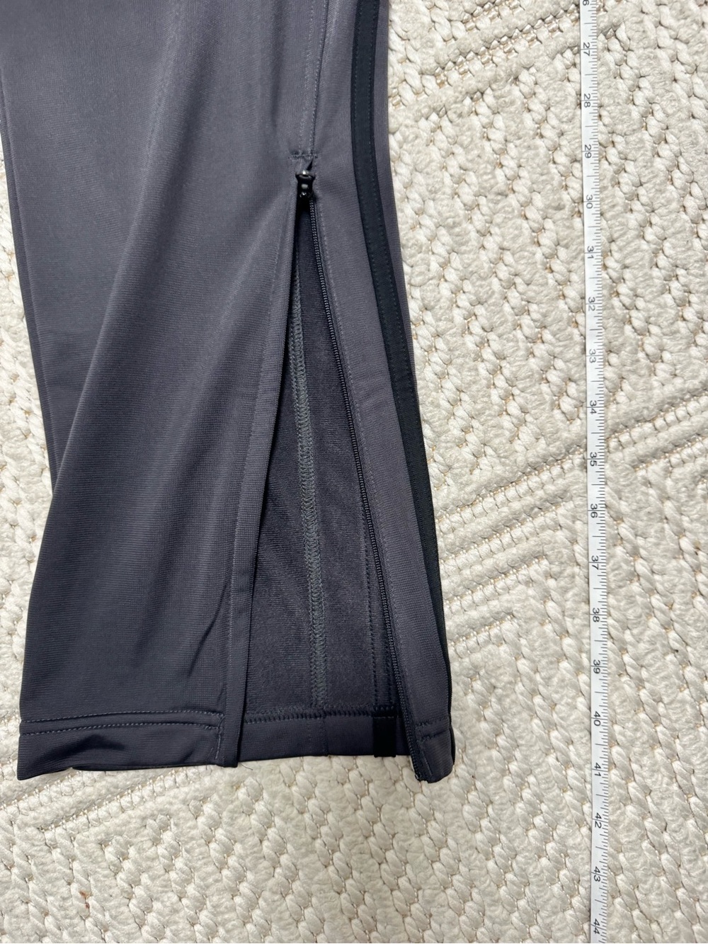 adidas Men’s Black Jogger Sweatpants with Three-Stripe Side - Picture 3 of 7